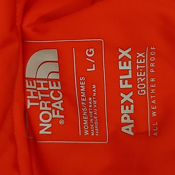 The North Face Apex Flex Gore-tex orange women's ski jacket size Large - Picture 13 of 16